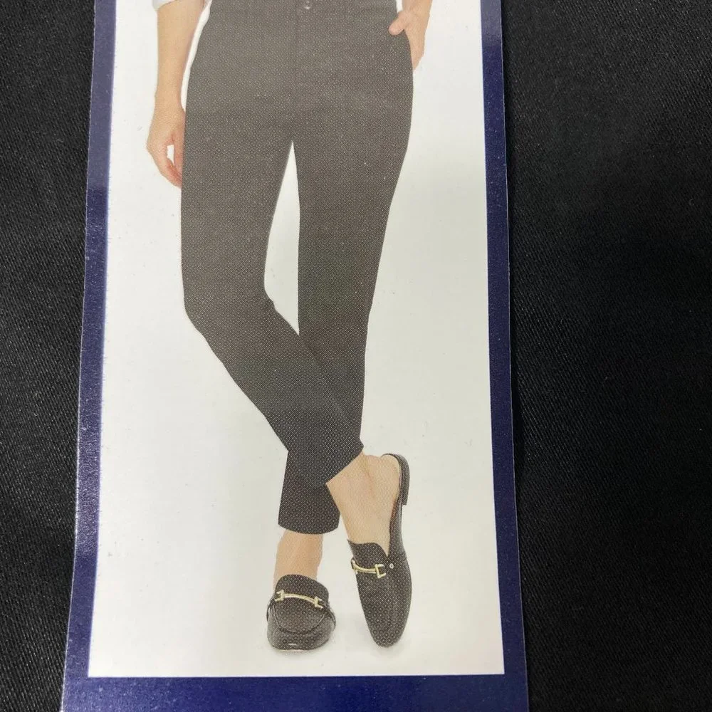 Nautica Tensel Ankle Trouser Pants Size 12 27" Inseam Black Work Dress - Picture 9 of 11